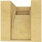 Ekena Millwork 4"W x 4"D x 4"H Wide Viola Rough Cedar Woodgrain TimberThane Corbel, Primed Tan CORUR04X04X04VIORCPR - alternate 3